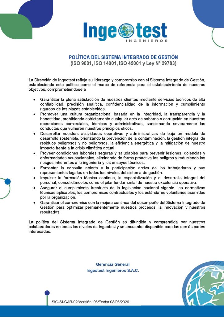 Política del Sistema Integrado de Gestión